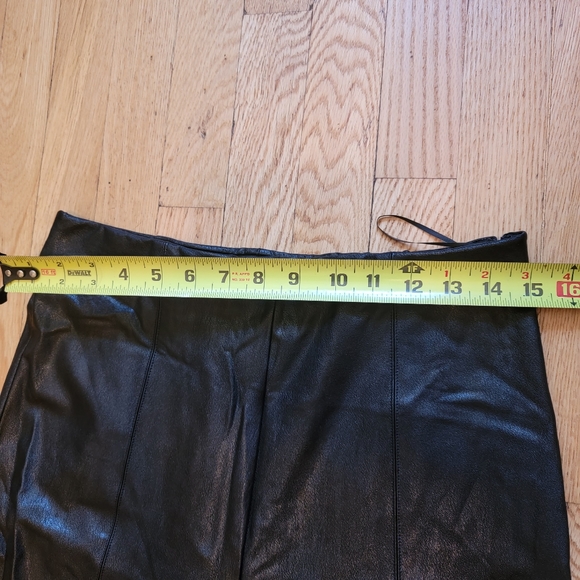 Amanda Uprichard X REVOLVE Malta Faux Black Leather Pants Size Large NWOT - Picture 13 of 15